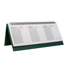 Planificator bumvenil nedatata verde 30*14