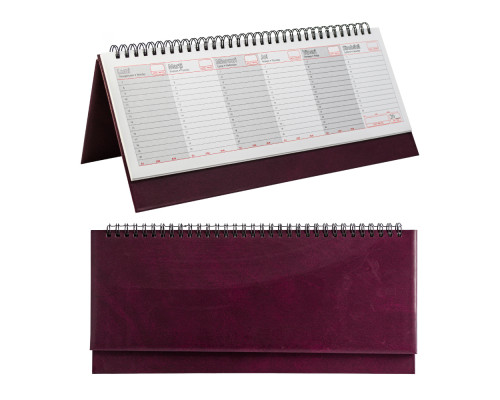 Planificator nedatat bordo 30*14