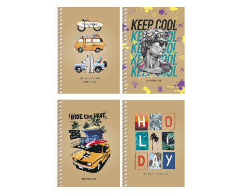 Carnet A6 80 file, fară liniatură, pe spira CRAFT, Student A6-SC-080-6119 (4/144) Carnet A6 80 file, fară liniatură, pe spira CRAFT, Student A6-SC-080-6119 (4/144)