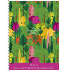 Caiet A4 80 file, matematica, pe spira cu microperforare, Student A4-080-6709K (4/48)