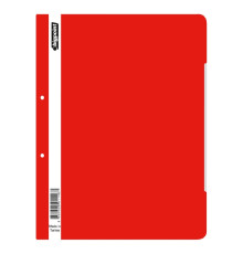 Папка скорошиватель с перфор. А4 красная, (50/1000)