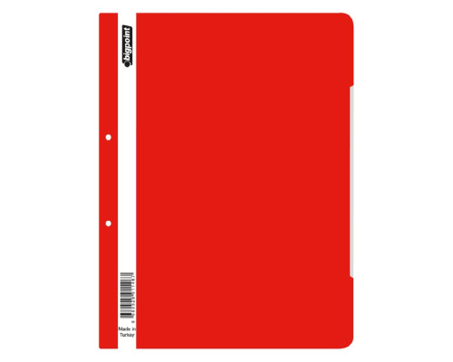 Папка скорошиватель с перфор. А4 красная, (50/1000)
