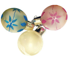 Новогодний шар, 8см, с рисунком, C106x6107