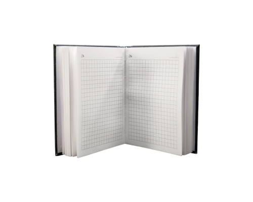 Carnet A6 10x14mm, 160foi matem., eco piele, negru Carnet A6 10x14mm, 160foi matem., eco piele, negru
