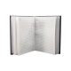 Carnet A6 10x14mm, 160foi matem., eco piele, negru