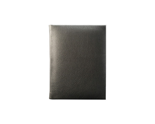 Carnet A6 10x14mm, 160foi matem., eco piele, negru Carnet A6 10x14mm, 160foi matem., eco piele, negru