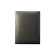 Carnet A6 10x14mm, 160foi matem., eco piele, negru