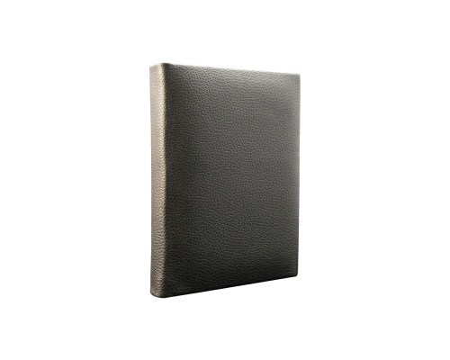 Carnet A6 10x14mm, 160foi matem., eco piele, negru Carnet A6 10x14mm, 160foi matem., eco piele, negru