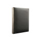 Carnet A6 10x14mm, 160foi matem., eco piele, negru