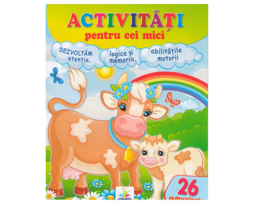 Activitati pentru cei mici "Vacuta" +26autocolante N*7481 Activitati pentru cei mici "Vacuta" +26autocolante N*7481