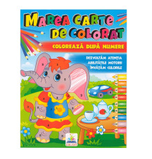 Marea carte de colorat "Coloreaza dupa numere" N*7771