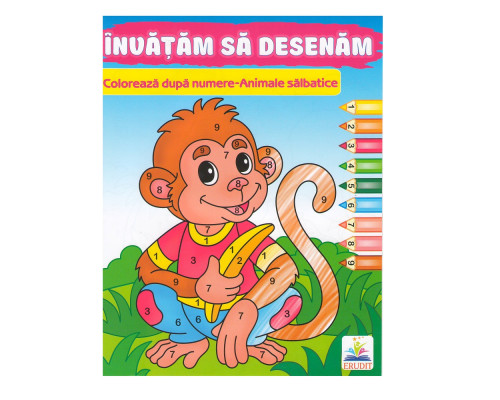 Coloreaza dupa numere "Animale salbatice" N*7757 Coloreaza dupa numere "Animale salbatice" N*7757