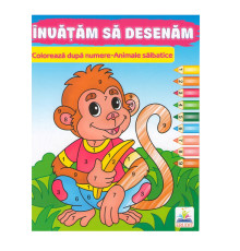 Coloreaza dupa numere "Animale salbatice" N*7757