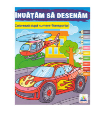 Coloreaza dupa numere "Transportul" N*7764