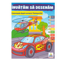 Coloreaza dupa numere "Transportul" N*7764