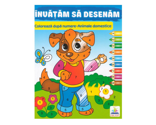 Coloreaza dupa numere "Animale domestice" N*7740