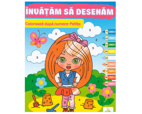 Coloreaza dupa numere "Fetite" N*7733