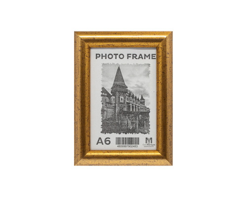 Фоторамка A6 10*15 c ножкой-подставкой золото, 20мм F2002-2 CM*2483