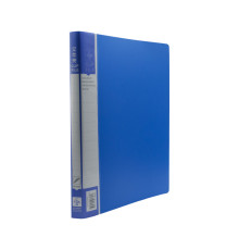 Папка A4 с длинным зажимом и внутренным карманом, синяя 5305 (24/144)