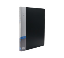 Папка A4 с длинным зажимом и внутренным карманом, черная 5305 (24/144)