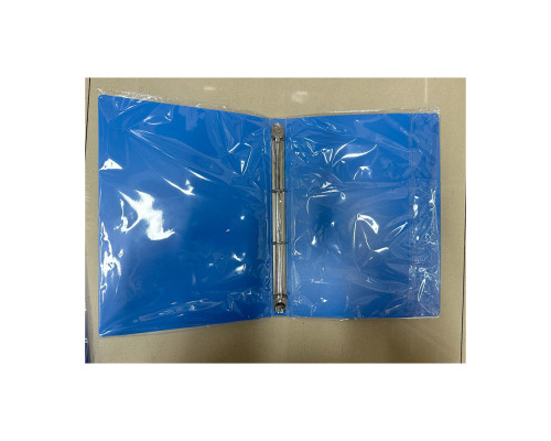 Mapa plastic cu 4 inele A4, albastra, 2504 (120)