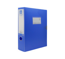 Mapa-box cu lipici, plastic, 7,5 cm., A4 albastru 7075 (100)