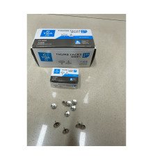 Кнопки серебристые D10мм 100шт. CY0020 (500)