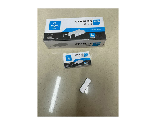 Скобы для степлера N24/6 1000шт. CY0012 (10/500)