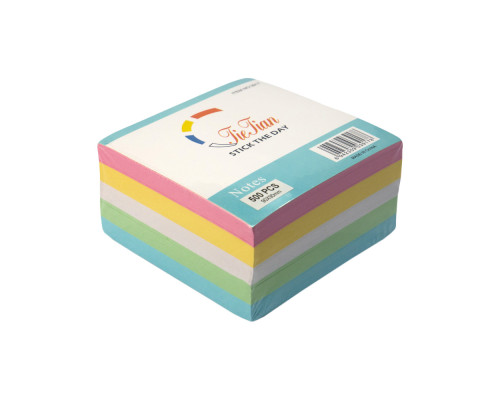 Бумага для заметок цветная 90x90мм 500л. 3917 (72)