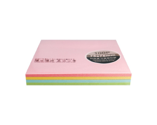 Hartie pt notite cu lipici 76x76mm, asorti 100foi (12/480) Hartie pt notite cu lipici 76x76mm, asorti 100foi (12/480)