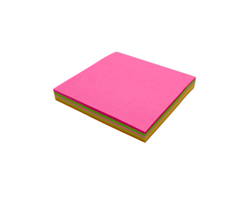 Hartie pt notite cu lipici 76x76mm NEON asorti 100foi E304 (12/480)