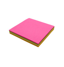Hartie pt notite cu lipici 76x76mm NEON asorti 100foi E304 (12/480)