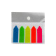 Indecsi colorati din plastic, culori fluorescente, "sageti" 12x44mm 5x20foi (24/1440)