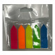 Indecsi colorati din plastic, culori fluorescente, "sageti" 12x44mm 5x20foi (24/1440)