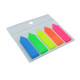 Indecsi colorati din plastic, culori fluorescente, "sageti" 12x44mm 5x20foi (24/1440)