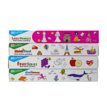 Rulou cu desene pentru colorat, autoadeziv, 300x30cm asorti (180)