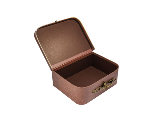 03987 Набор подарочных коробок 3шт. чемодан коричневый, 2395 (24)