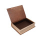 03988 Набор подарочных коробок 3шт. книга коричневая 2381 (24)