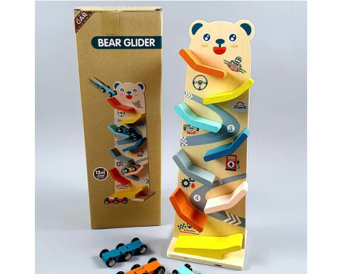 Деревянная игрушка "Автотрек с машинками" 19285 (30)