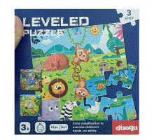 68586 Joc - puzzle „Leveled” 3 în 1, 61 piese 4901 (60)