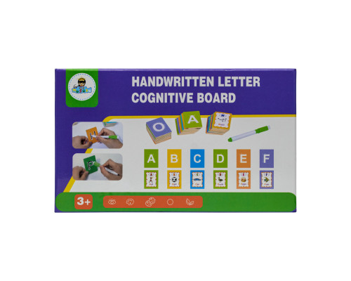 Joc educativ lemn, „Alfabetul englez” scrie-sterge, 3359 (120)