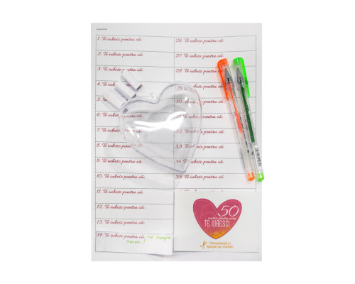 Set pentru creatie "50 motive pentru care te iubesc!" Set pentru creatie "50 motive pentru care te iubesc!"