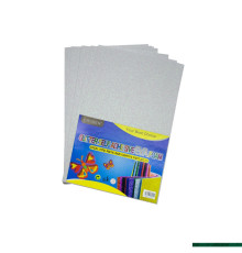 Foamiran cu sclipici, autoadeziv, 20 * 30cm, alb 10foi CHG-15 (120)