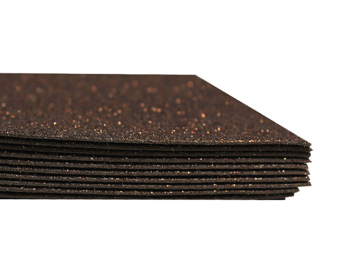 Foamiran cu sclipici, autoadeziv, 20 * 30cm, maro 10foi+1 cadou CH-4 (120)