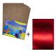 Foamiran cu sclipici, autoadeziv, 20 * 30cm, maro 10foi+1 cadou CH-4 (120)