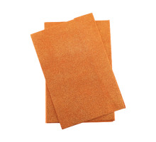 Foamiran cu sclipici, autoadeziv, 20 * 30cm, oranj 10foi CH-4 (120)
