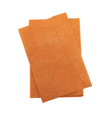Foamiran cu sclipici, autoadeziv, 20 * 30cm, oranj 10foi CH-4 (120)
