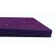 Foamiran cu sclipici, autoadeziv, 20 * 30cm, mov 10foi CH-4 (120)