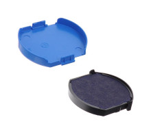 Tusiera TRODAT, rotunda, albastra, R40, 6/4642