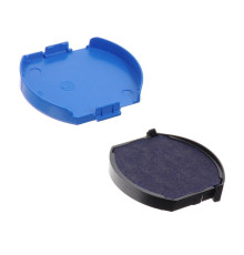 Tusiera TRODAT, rotunda, albastra, R40, 6/4642